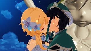 Mmd Genshin Impact Venlumi Kissnew Venti X Lumine