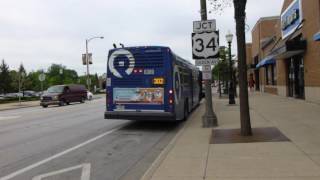 RTA Pace Bus: 2014 ElDorado National Axess Routes 304 & 302 Buses #6340 & #6369 at LaGrange