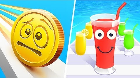 Juice run vs Coin rush All levels Gameplay ErA MiniGames