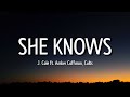 Video thumbnail of "j. cole - she knows (lyrics) "i am so much happier now that I'm dead" [tiktok song]"