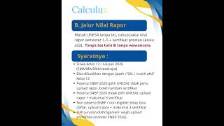 Masuk Universitas Negeri Surabaya bisa tanpa tes, cukup pakai nilai rapor kamu! #rapor #shorts