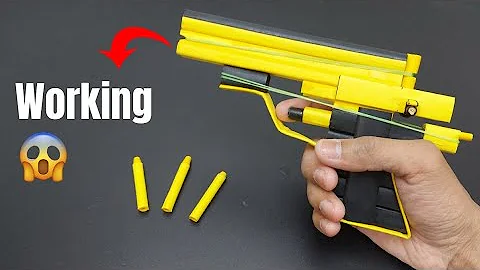 Powerful Paper Pistol Gun | How to Make a Powerful Paper Pistol Gun That Shoots Paper Bullets