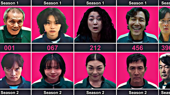 Squid Game: Season 1 vs Season 2 All 456 Players