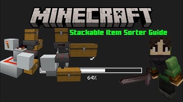 Stackable and Non Stackable Item Sorter • Minecraft 1.21