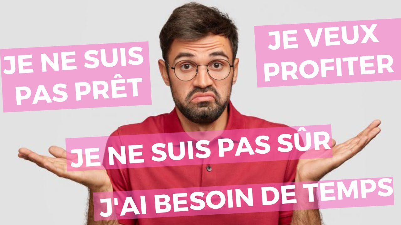 Il vous dit "je ne suis pas prêt pour une relation" si...