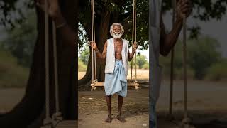Grandpa's Amazing Bamboo Swing Build! 🔥#craft #shorts #shortsfeed