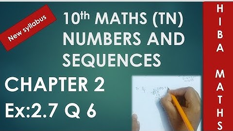 10th Maths chapter 2 exercise 2.7 question 6 TN New Syllabus TN Samacheer portions. G.P sums