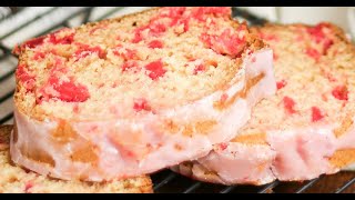 Homemade Cherry Bread with Cherry Icing