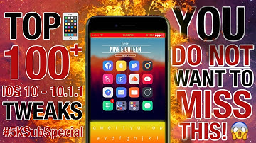 NEW - Top 100+ BEST iOS 10 - 10.2 Jailbreak Tweaks! | Best iOS 10 - 10.2 Cydia Jailbreak Tweaks #1-8