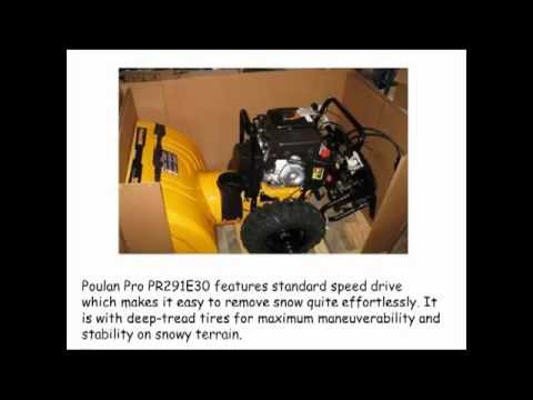 Poulan Pro Snowblower Reviews: Poulan Pro PR291E30 Snow Thrower Review