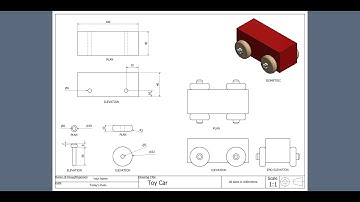 Toy Car Drawing - Autodesk Inventor 2020
