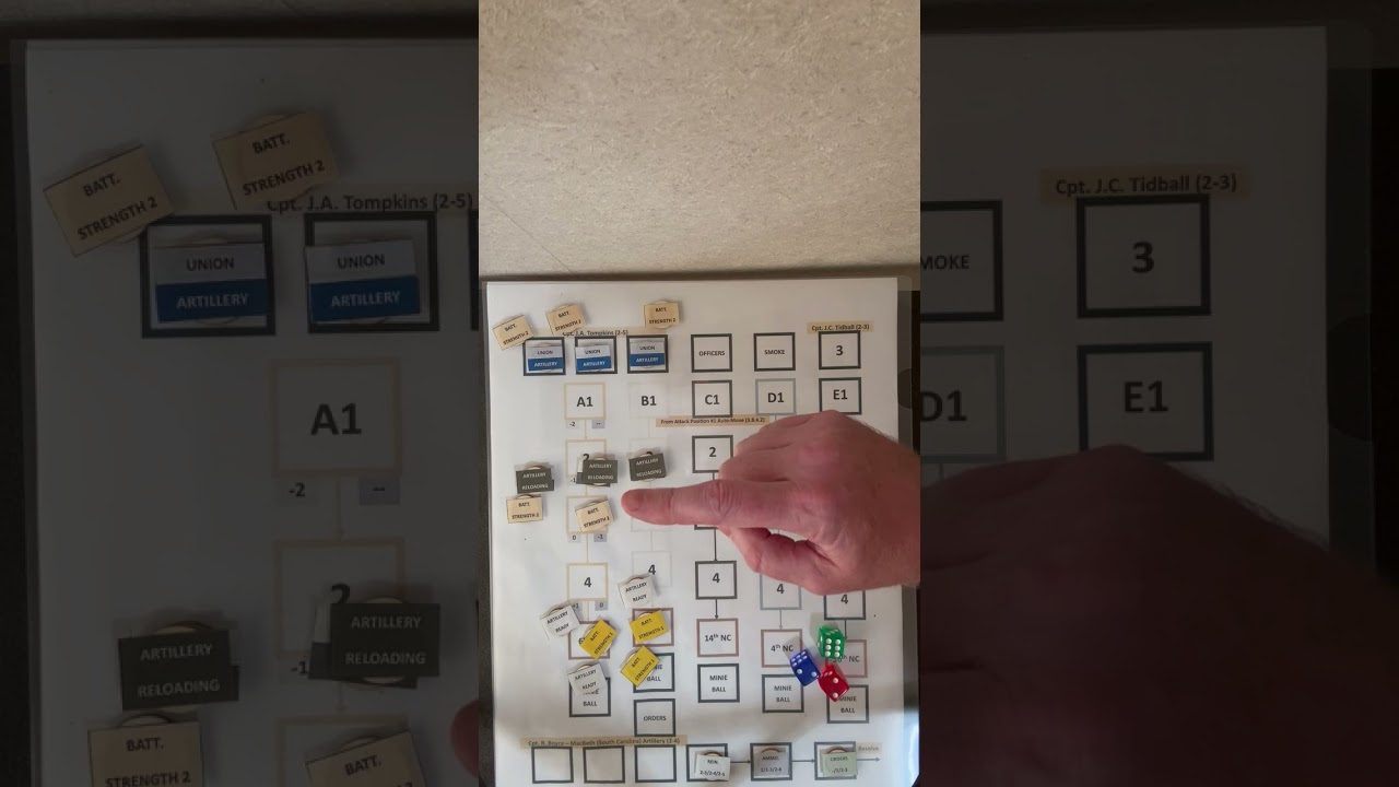 Bloody Lane - Union Artillery Phase - Counter Battery Fire