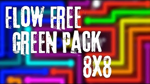Flow Free Walkthrough - Green Pack - Level 8x8 | Big Duck Games LLC | HD