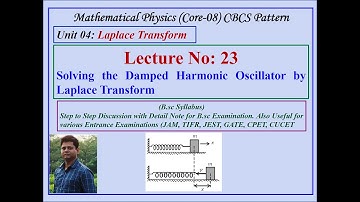 Solve Damped Harmonic Oscillator by Laplace Transform