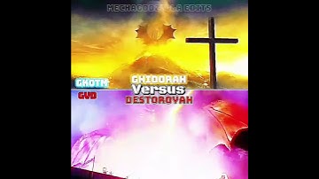 Ghidorah vs Destoroyah #godzillavs #edit #kongvsgodzillaedit #battle #godzilla