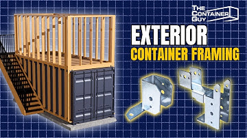 Installing Our Exterior Stud Brackets On Shipping Containers !