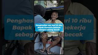 Download Lagu Part 47 | Bapak Kuswara seorang penarik becak biasa mangkal di kayu ringin bekasi #tukangbecak MP3