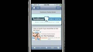 "About us" dental mobile app for your website feature screenshot 5