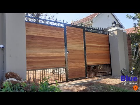 Steel and Wood Sliding Gate | Driveway Gates | Blue Engineering | Durban