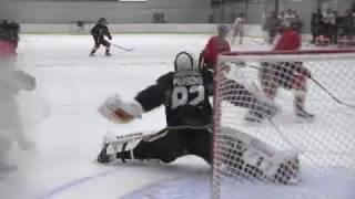 Tyler Parsons - Calgary Flames training/development camp spectacular moves saves - July 5, 2017