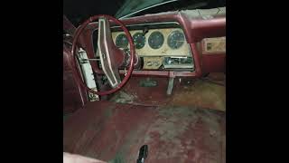 Inside shot of the 1977 Thunderbird