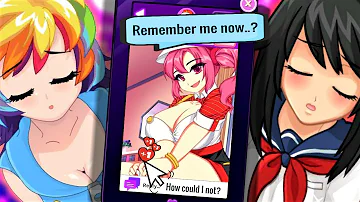 our FIRST "PHONE FLING" in Crush Crush..! (also dating Rainbow Dash & Yandere Chan)
