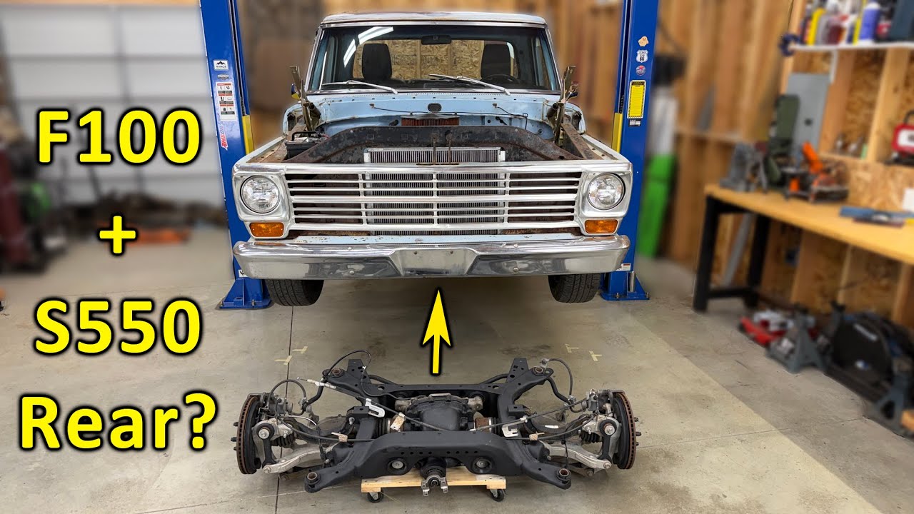 Подготовка F100 к установке задней части кузова S550.