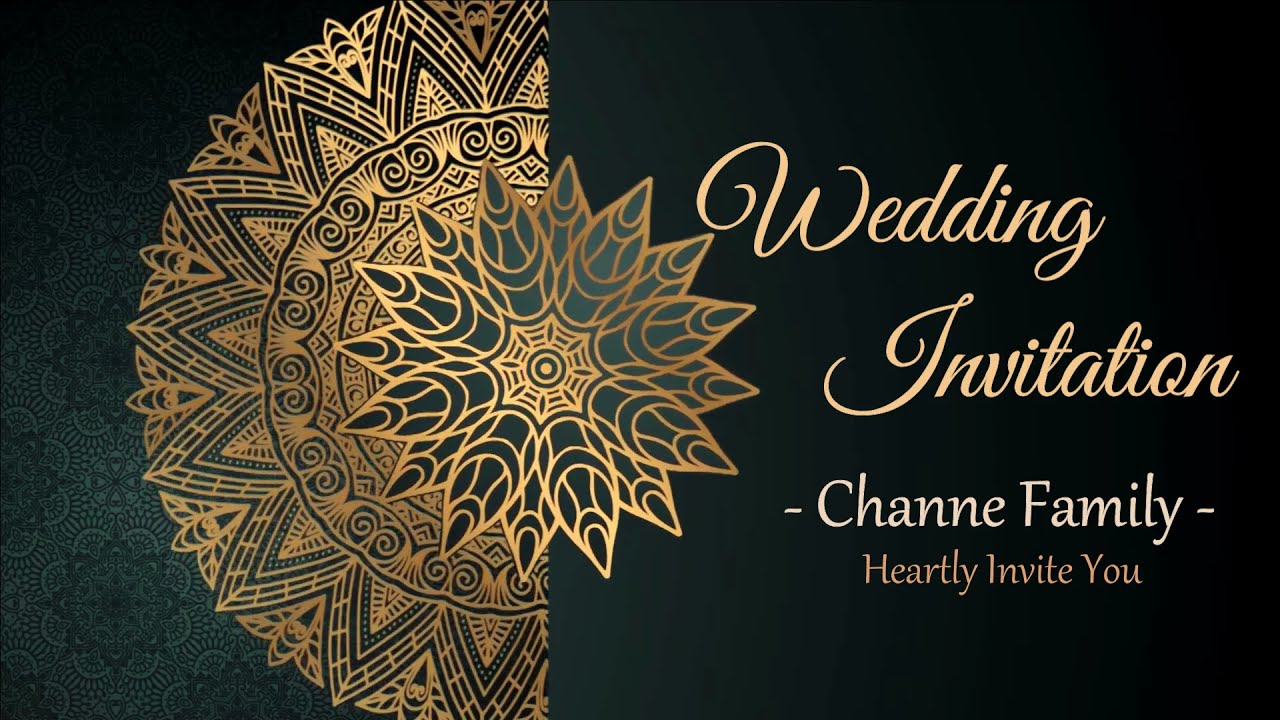 Wedding Invitation Video Templates Download II Filmora Templates I FT06 I Particle Background 