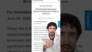 BREAKING NEWS! The FDA just approved a new sunscreen ingredient for the first time in 20+ years 👀