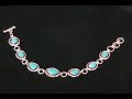 Navajo 14K Gold & Bisbee Turquoise Bracelet Video