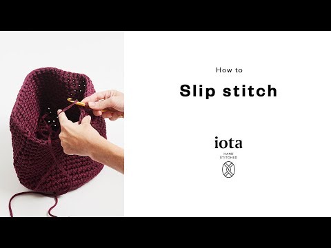 How to slip stitch (sl st) to close a round