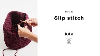 How to slip stitch (sl st) to close a round