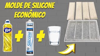 : Molde de silicone para tijolinho de gesso super econ^omico!! Passo a passo completo!!