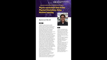 Physics-constrained data-driven physical simulations, using machine learning by Dr. Youngsoo Choi