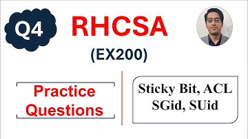 RHCSA Practice Questions on ACL, Sticky Bit, SGid and SUid || RHCSA Complete Course