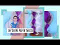 DIY Crepe Paper Twists | Large Fringe Twists | Party Streamer Twirl