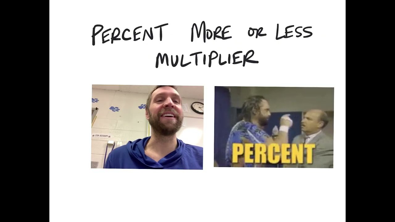 Percent more or less multiplier