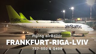 Flying on airBaltic Frankfurt - Riga - L&#39;viv