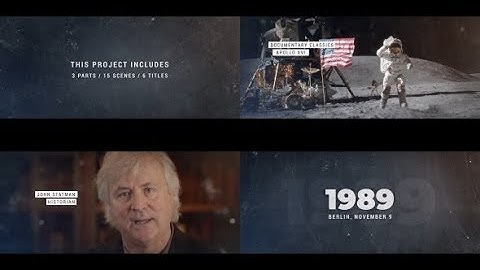 After Effects Template: The History Timeline