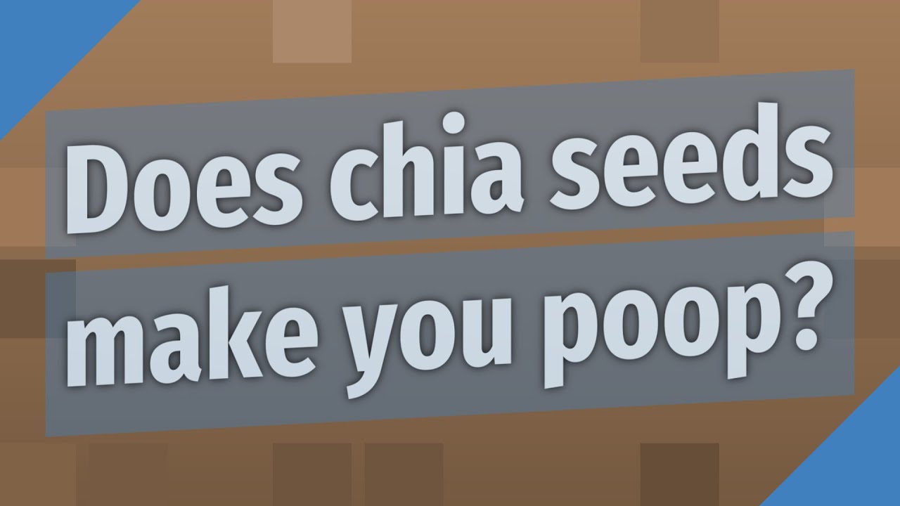 Does chia seeds make you poop? YouTube