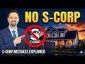 3 Reasons NOT to Buy Rental Investment Property Under an S Corporation