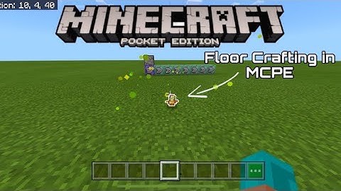 MCPE | Floor Crafting Tutorial (Command Blocks)