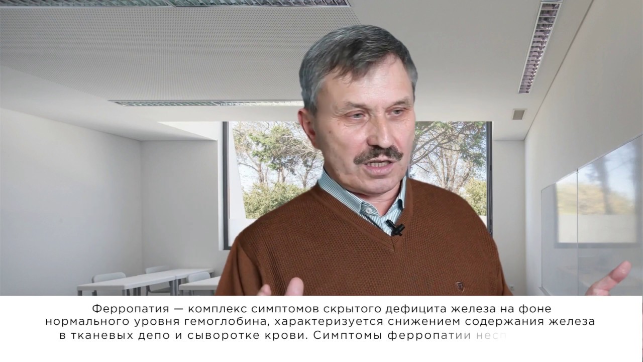 Видеоцитата эксперта. Ферропатия. Вдовиченко В.П.