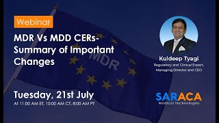 Famous Best Practices to Write a EU MDR Clinical Evaluation Report (CER) - A Webinar Video SARACASolutions Profile