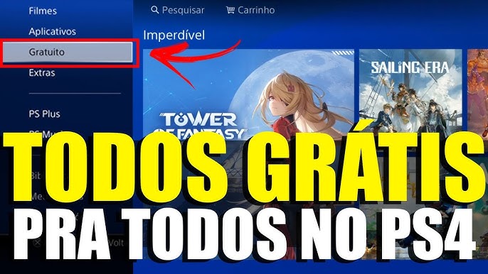 190 JOGOS GRÁTIS NO PS4 !!! TODOS OS JOGOS GRÁTIS NO PS4 e PS5 !!! 