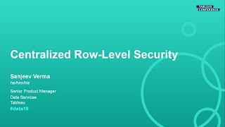 Centralized Row-Level Security