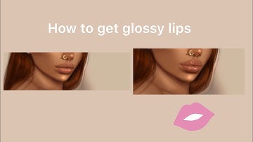 Glossy lips tutorial on IbisPaintx