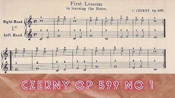 Op.599, No.1 - Czerny [Practical Methods for Beginners on the Pianoforte]