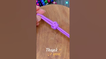 💫 How to make diamond knot 🪢 #shorts #shortsfeed #howto #design #style #craft #tutorial #paracord