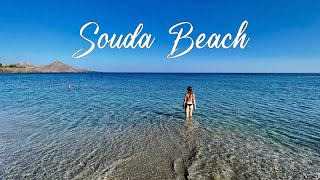 Souda Beach South Rethymno Crete Greece 4K
